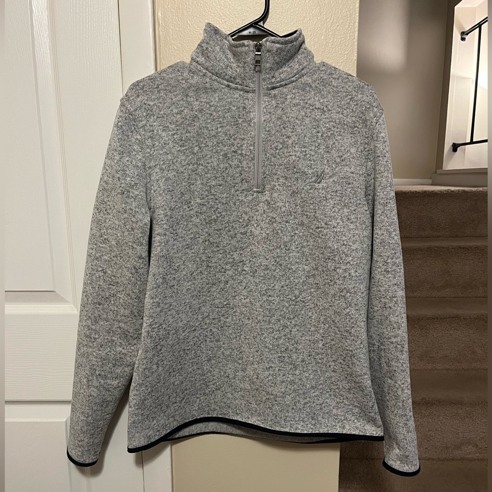 Nautica grey Quarter-zip jacket
